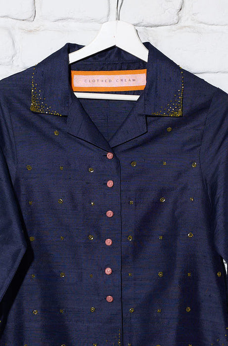 Poppy Shantung Shirt