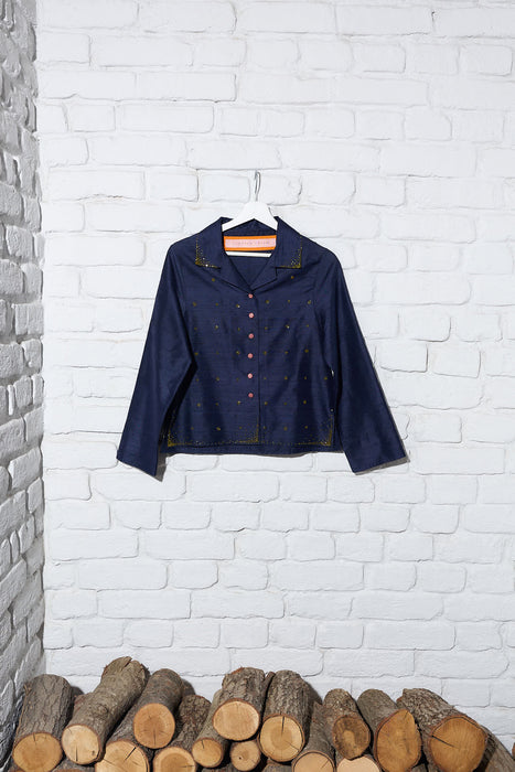 Poppy Shantung Shirt