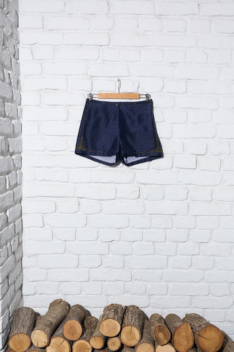 Fitted Shantung Short