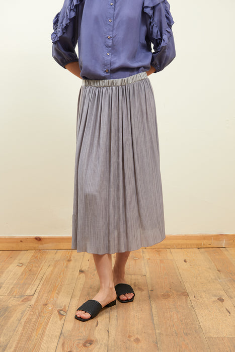 High'n Low Plisse Skirt