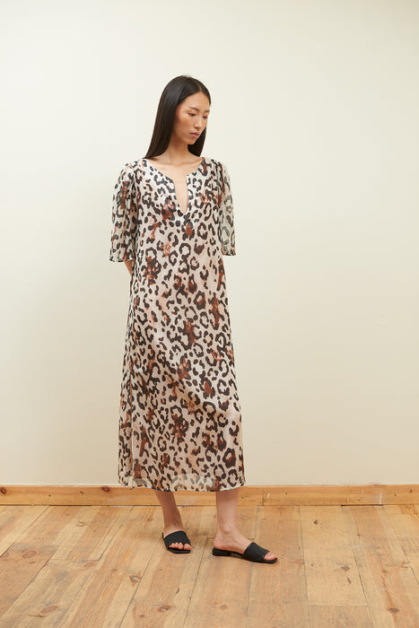 Leopard Kaftan Dress