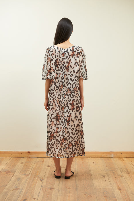 Leopard Kaftan Dress