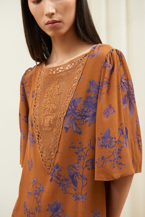 Puff Kaftan Dress