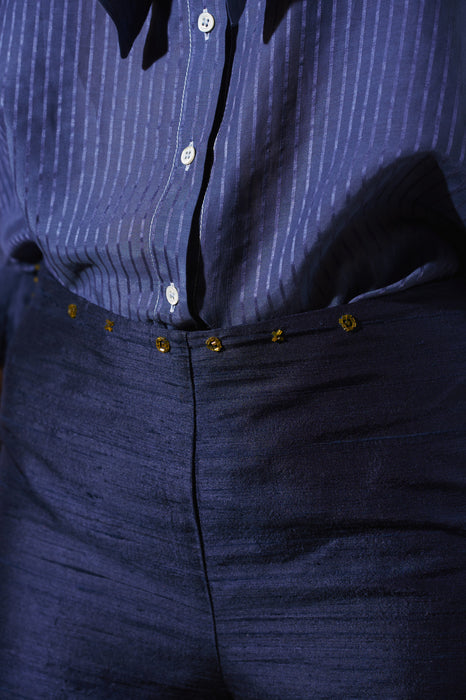 Fitted Shantung Short