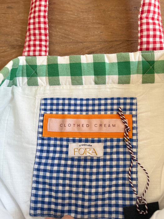Multi - Purpose Bag "Clothed Cream X Çiçekler Fora"