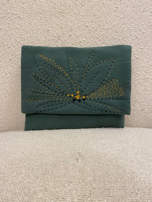 Padded 'Khaki' Clutch