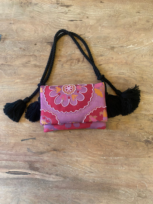 Fuchsia Rose - Padded Clutch X Satchel