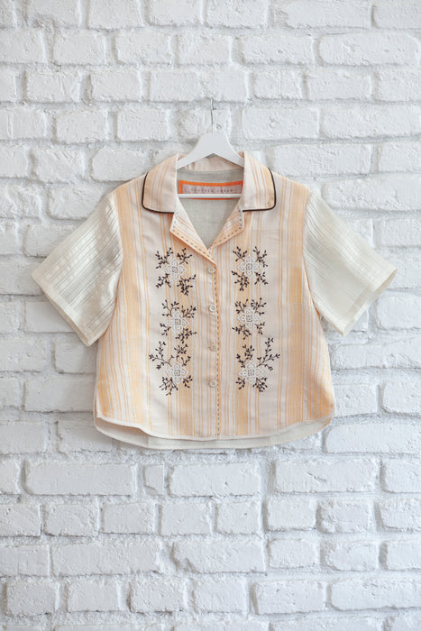 Crop Poppy Shirt