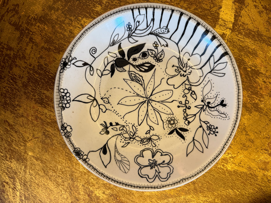 Upcycle Floral Plate